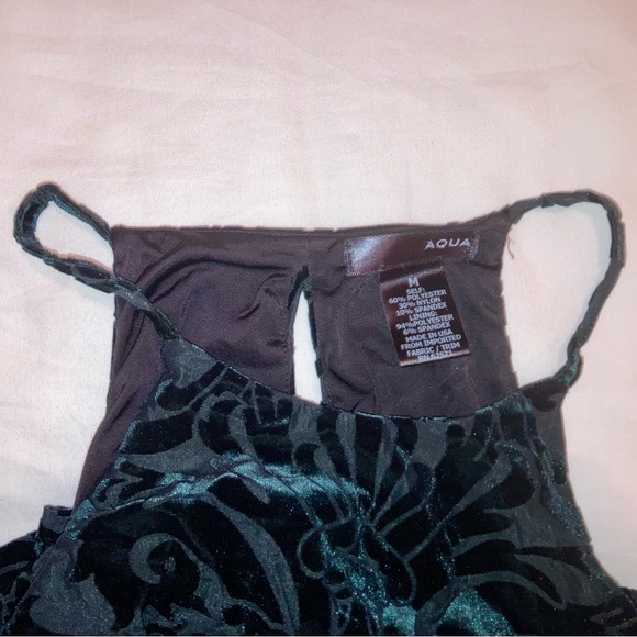 Aqua Medium Green Floral Dress - Picture 3 of 4